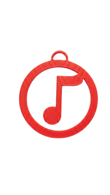 Porte-clé logo rouge minimaliste
